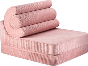 Πολυθρονα Flipster Υφασμα Κοτλε Ροζ