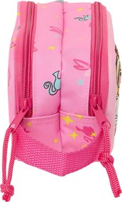 Διπλή Κασετίνα Barbie Ροζ Φούξια 21 x 8 x 6 cm 3D