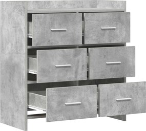 vidaXL Πλαϊνό γραφείο Γκρι Σκυροδέματος 75 x 33 x 80 εκ