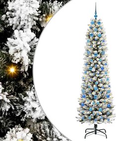 vidaXL Τεχνητό Χριστουγεννιάτικο Δέντρο με 300 LED Λευκό 210 cm
