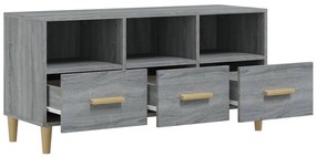 vidaXL Έπιπλο Τηλεόρασης Γκρι Sonoma 102x36x50 εκ. από Επεξεργ. Ξύλο