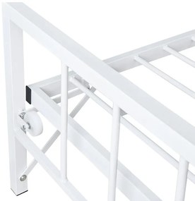 Καναπές - Κρεβάτι Remmie Μέταλλο Λευκό 198x94x86 εκ. 94x198x86 εκ.
