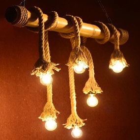 Φωτιστικό Οροφής Vintage 932906BBR Natural Bamboo
