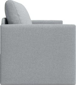 vidaXL Κρεβάτι καναπές 110cm Ανοιχτό γκρι ύφασμα