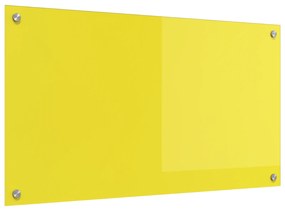vidaXL Κουζίνα Πλακάκι Κίτρινο 90x50x0,6 εκ Σκληρυμένο Γυαλί