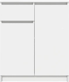 vidaXL Συρταριέρα με Συρτάρια Λευκή 71x35x84 εκ. από Επεξ. Ξύλο