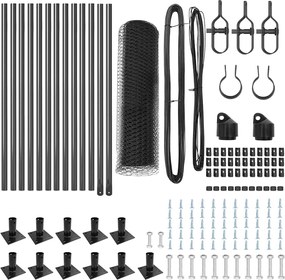 vidaXL Στύλος Περιφράξεων Γκρι 25 x 0,6 μ (25 mm πλέγμα)