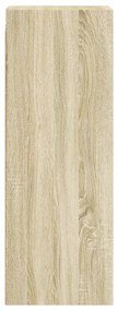 vidaXL Ντουλάπι Τοίχου Sonoma Δρυς 35x37x100 εκ. με Γυάλινες Πόρτες