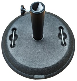 Βάση Ομπρέλας ArteLibre KODIAK 22kg Μαύρο Τσιμέντο/Πλαστικό 46.5x33cm