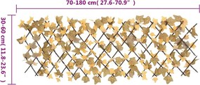 vidaXL Καφασωτό Επεκτ. Πορτοκαλί 5 Τεμ. 180x60 εκ. Τεχνητός Σφένδαμος