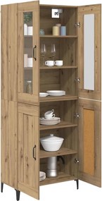 vidaXL Highboard Artisan Oak 69,5 x 34 x 180 εκ. Επεξεργασμένο Ξύλο