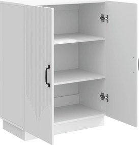 vidaXL Πλαϊνό γραφείο Λευκό 66 x 34,5 x 87 εκ. Επεξεργασμένο Ξύλο