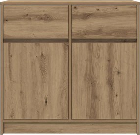 vidaXL Συρταριέρα με Συρτάρια Τεχνίτης Δρυς 80x34x76 εκ. Επεξ. Ξύλο