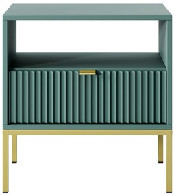 Lh-homefurniture Κομοδίνο Nova Πράσινο +χρυσό 54x56x39cm P_Nova_11_Lab_g