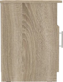 Κομοδίνο Galdi pakoworld σε sonoma απόχρωση 40x45x60εκ