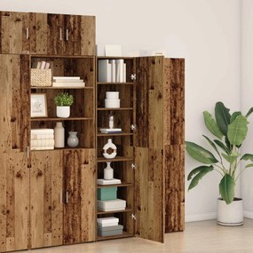 vidaXL Highboard Παλιό ξύλο 50 x 42,5 x 185 εκ.