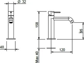 La Torre Elle Chrome 34005 – Μπαταρία νιπτήρα