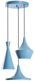 Φωτιστικό Οροφής Tom 892OPV2092 Φ45x135cm 3xE27 40W Light Blue Opviq