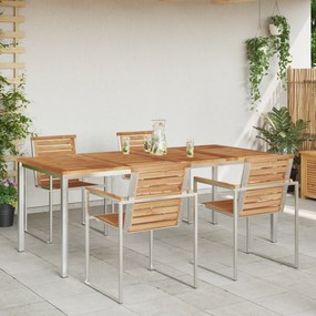 vidaXL Τραπέζι Εξωτερικού Χώρου 200x90x74.5 εκ Μασίφ Ξύλο Teak