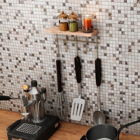 Wall Shelf Dekoratif Duvar Rafı ve Askılık Gold
Brown