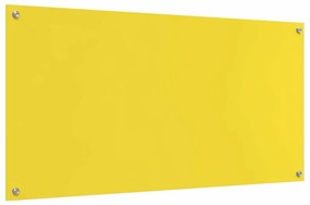vidaXL Πίσω Πάνελ Κουζίνας Κίτρινο 120 x 60 x 0.6 εκ. σκληρυμένο γυαλί