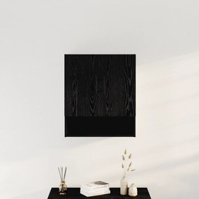 vidaXL Ντουλάπα Τοίχου Μαύρη Δρυς 60x31x70 εκ Πλαστικό Ξύλο
