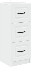 vidaXL Ντουλάπι με Συρτάρια Λευκό 33 x 34,5 x 87 εκ.