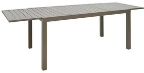 Τραπέζι Lafla Επεκτεινόμενο Αλουμίνιο Σαμπανιζέ 160-240x100x75εκ. 240x90x75 εκ.