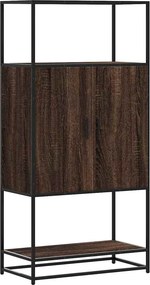 vidaXL Highboard καφέ δρυς Κατασκευασμένο ξύλο και μέταλλο