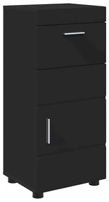 vidaXL Ντουλάπι Μπάνιου με αποθήκευση TULUM Μαύρο 37 x 31.5 x 82 εκ