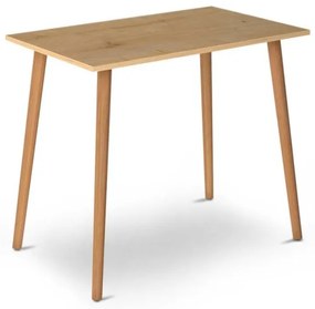 Τραπέζι Fiona Megapap από μελαμίνη oak 90x55x75εκ. GP022-0033,1-GP022-0033,1-Καφέ GP022-0033,1