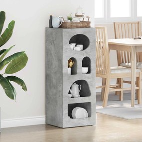 vidaXL Πλαϊνό γραφείο ELST Σκυρόδεμα Γκρι 40 x 35 x 100,5 εκ