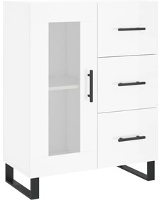 vidaXL Ντουλάπι Γυαλιστερό Λευκό 69,5x34x90 εκ. Επεξεργασμένο Ξύλο