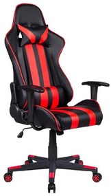 Gaming Chair SAR-12 Fylliana Black - Red PU Leather 64*53*135 cm