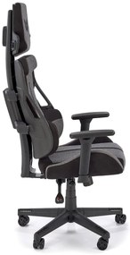ΚΑΡΕΚΛΑ ΓΡΑΦΕΙΟΥ / GAMER SPEED ΓΚΡΙ / ΜΑΥΡΟ 66x68x130-137cm
