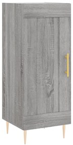 vidaXL Μπουφές Sonoma Γκρι 34,5 x 34 x 180 εκ. από Επεξεργασμένο Ξύλο