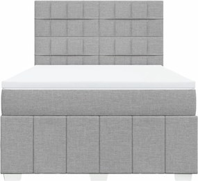 vidaXL Κρεβάτι Boxspring με Στρώμα Αν. Πράσινο 160x200εκ Υφασμάτινο