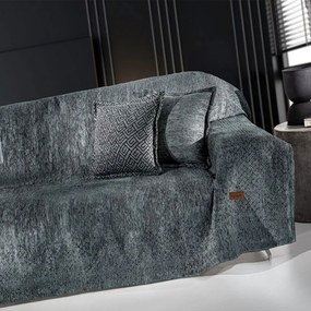 Ριχτάρι Nobel Anthracite Guy Laroche Πολυθρόνα 180x150cm Acrylic,Cotton,Polyester