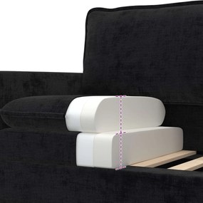 vidaXL Καναπές Μαύρο 156 x 81 x 87,5 εκ Πολυεστέρας
