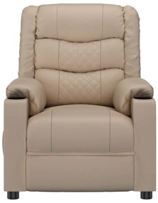 vidaXL Πολυθρόνα Ανακλινόμενη Καπουτσίνο από Συνθετικό Δέρμα