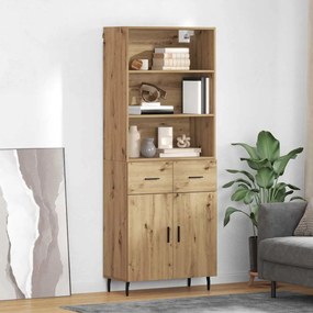 vidaXL Highboard 2 pcs Artisan Oak 69,5 x 32,5 x 180 εκ