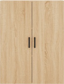 vidaXL Ντουλάπι Sonoma δρυς 69,5 x 34 x 180 εκ. από Επεξεργασμένο Ξύλο