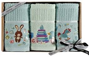 Πετσέτες Βρεφικές 234 (Σετ 3τμχ) Multi Kentia Towels Set 40x70cm 100% Βαμβάκι