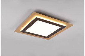 Πλαφονιέρα Φωτιστικό Οροφής LED 42W Μαύρο-Χρυσό 3CCT Dimmable Εφέ Morgan 641510280 Trio Lighting-641510280-Μαύρο-Χρυσό 641510280