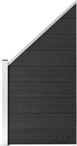 vidaXL Πάνελ Περίφραξης Γκρι 105 x (105-180) εκ. από WPC