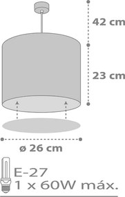 Sweet Dreams Gray φωτιστικό οροφής (62012E)
