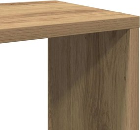 vidaXL Βιβλιοθήκη Αρτισιανή Δρυς 60 x 24 x 63 εκ. Επεξεργ. Ξύλο