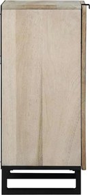 vidaXL Γραφείο Λευκό 40 x 33 x 75 εκ. Μασίφ ξύλο μάνγκο