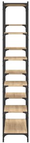 vidaXL Βιβλιοθήκη Sonoma Δρυς 100x32x170 εκ. Επεξεργ. Ξύλο / Σίδηρος