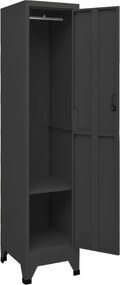 vidaXL Φοριαμός Ανθρακί 38 x 45 x 180 εκ. από Ατσάλι